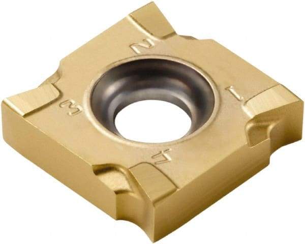 Seco - SNHQ110220 M07 Grade F30M Carbide Milling Insert - TiAlN/TiN Finish, 0.0913" Thick, 0.4331" Inscribed Circle, 2mm Corner Radius - Exact Tool & Supply