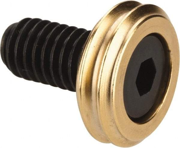 Mitee-Bite - 3/8-16 Screw, 1/4" Clamp Height, 13/16" Clamp Width, Knife Edge Clamps - 0.71" Extension Length, 2,000 Lb Holding Force, Steel, 8 Clamps - Exact Tool & Supply