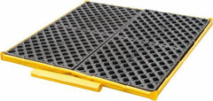 UltraTech - 66 Gal Sump, 6,000 Lb Capacity, 4 Drum, Polyethylene Spill Deck or Pallet - 54" Long x 25" Wide x 6" High, Low Profile, 2 x 4 Drum Configuration - Exact Tool & Supply
