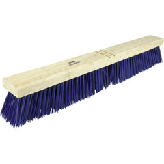 24″ Contractor Garage Broom, Stiff Blue Polypropylene Fill, Includes Brace - Exact Tool & Supply