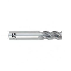 1 Dia. x 4 Overall Length 3-Flute Square End Solid Carbide SE End Mill-Round Shank-Center Cutting-Uncoated - Exact Tool & Supply