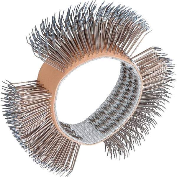 Dynabrade - 4" OD, Bent Filament Wheel Brush - 3/4" Face Width - Exact Tool & Supply