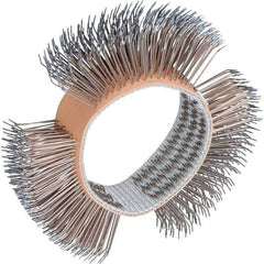 Dynabrade - 4" OD, Bent Filament Wheel Brush - 3/4" Face Width - Exact Tool & Supply