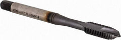 Kennametal - M5x0.80, 2 Flute, TiN/CrC/C Finish, Vanadium High Speed Steel Spiral Point Tap - Plug Chamfer, Right Hand Thread, 3-3/8" OAL, 12.7mm Thread Length, 4.93mm Shank Diam, 6H Class of Fit, Series GOtap - Exact Tool & Supply