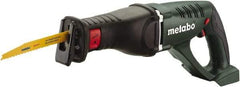 Metabo - 120V, 0 to 2,700 SPM, Cordless Reciprocating Saw - 1-1/16" Stroke Length, 1-1/16" Saw Length, Lithium-Ion Batteries Not Included - Exact Tool & Supply
