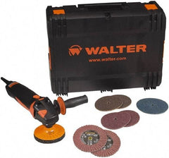 WALTER Surface Technologies - 4-1/2" Pad Diam, 2,000 to 7,000 RPM, 13.5 Amp, Handheld Electric Polisher - 120 Volt - Exact Tool & Supply