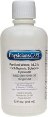 PRO-SAFE - 32 oz, Disposable Eyewash Single Refill Station - Approved by FDA - Exact Tool & Supply