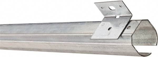 National Mfg. - 10 Ft Long, 600 Lb Capacity, Straight Boxrail - Galvanized - Exact Tool & Supply