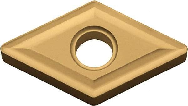 Kyocera - DNMG442 Grade CA525 Carbide Turning Insert - TiCN/Al2O3/TiN Finish, 55° Diamond, 1/2" Inscr Circle, 1/4" Thick, 1/32" Corner Radius - Exact Tool & Supply