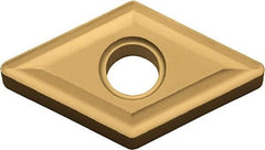 Kyocera - DNMG442 Grade CA525 Carbide Turning Insert - TiCN/Al2O3/TiN Finish, 55° Diamond, 1/2" Inscr Circle, 1/4" Thick, 1/32" Corner Radius - Exact Tool & Supply