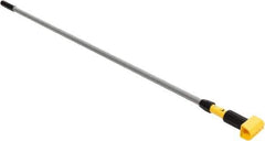 Rubbermaid - 60" Standard Aluminum Clamp Jaw Mop Handle - 5" Mop Head Band, Plastic Connector, Use with Wet Mops - Exact Tool & Supply