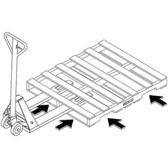 Wesco Industrial Products - Pallet Trucks/Jacks Type: Pallet Truck Load Capacity (Lb.): 4,000 - Exact Tool & Supply