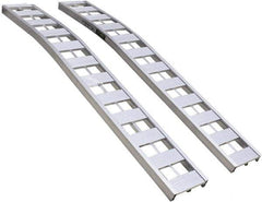 Erickson Manufacturing - 90" Long x 12" Wide, 3,000 Lb Capacity, Arched Truck Ramp - Aluminum, For All Vehicles - Exact Tool & Supply