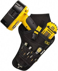 CLC - Drill/Impact Driver Holster with 8 Pockets - Ballistic Polyester, Black - Exact Tool & Supply