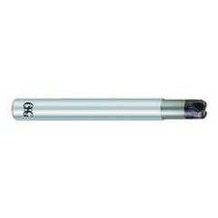 1/4" Dia. - .100"" LOC x 3 OAL 1/16 Radius 4 FL Carbide S/E HP End Mill-WXS - Exact Tool & Supply