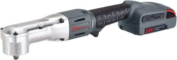 Ingersoll-Rand - 3/8" Drive 20 Volt Angled Cordless Impact Wrench & Ratchet - 1,900 RPM, 3,000 BPM, 180 Ft/Lb Torque, Lithium-Ion Batteries Not Included - Exact Tool & Supply