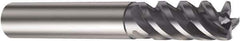 Sandvik Coromant - 12mm, 26mm LOC, 12mm Shank Diam, 83mm OAL, 4 Flute, Solid Carbide Square End Mill - Single End, TiAlN Finish, Spiral Flute, 50° Helix, Centercutting, Right Hand Cut, Right Hand Flute, Series CoroMill Plura - Exact Tool & Supply
