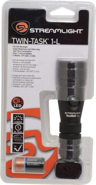 Streamlight - White LED Bulb, 96 Lumens, Industrial/Tactical Flashlight - Black Aluminum Body, 1 Lithium Battery Included - Exact Tool & Supply