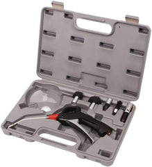 Value Collection - 7 Piece Nylon Air Gun Kit - 1/4 NPT Inlet, 145 Max psi, Nylon Hose - Exact Tool & Supply