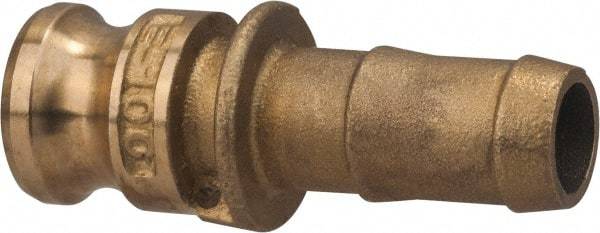 Value Collection - 3" Brass Cam & Groove Suction & Discharge Hose Male Adapter Hose Shank - Part E, 500 Max psi - Exact Tool & Supply