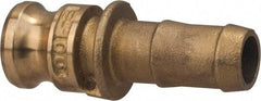 Value Collection - 3" Brass Cam & Groove Suction & Discharge Hose Male Adapter Hose Shank - Part E, 500 Max psi - Exact Tool & Supply