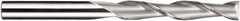 SGS - 5/16", 1-5/8" LOC, 5/16" Shank Diam, 4" OAL, 2 Flute, Solid Carbide Square End Mill - Single End, AlTiN Finish, Spiral Flute, 30° Helix, Centercutting, Right Hand Cut, Right Hand Flute, Series 3EL - Exact Tool & Supply
