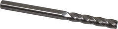 OSG - 8mm, 41mm LOC, 8mm Shank Diam, 100mm OAL, 4 Flute, Solid Carbide Square End Mill - Single End, Uncoated, Spiral Flute, 30° Helix, Centercutting, Right Hand Cut, Right Hand Flute, Series 484 - Exact Tool & Supply