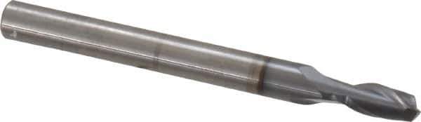 OSG - 5/32", 5/16" LOC, 3/16" Shank Diam, 2" OAL, 2 Flute, Solid Carbide Square End Mill - Single End, TiCN Finish, Spiral Flute, 30° Helix, Centercutting, Right Hand Cut, Right Hand Flute, Series 412 - Exact Tool & Supply