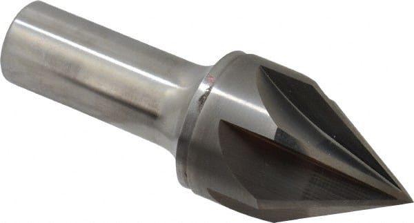 Keo - 1-1/4" Head Diam, 3/4" Shank Diam, 6 Flute 60° Solid Carbide Countersink - Exact Tool & Supply