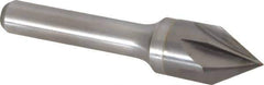 Keo - 5/8" Head Diam, 3/8" Shank Diam, 6 Flute 60° Solid Carbide Countersink - Bright Finish, 2-3/4" OAL, Single End - Exact Tool & Supply