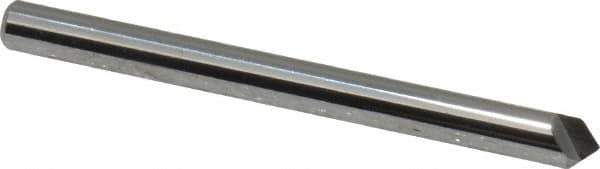 Keo - 1/8" Head Diam, 1/8" Shank Diam, 1 Flute 90° Solid Carbide Countersink - Bright Finish, 1-1/2" OAL, Single End - Exact Tool & Supply