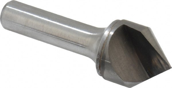 Keo - 1" Head Diam, 1/2" Shank Diam, 1 Flute 82° Solid Carbide Countersink - Exact Tool & Supply