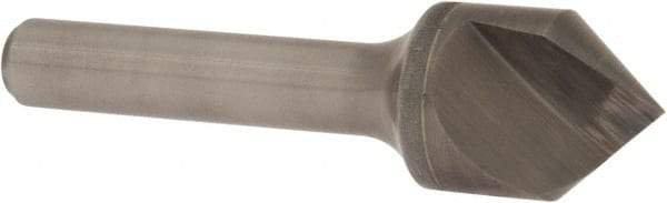 Keo - 3/4" Head Diam, 3/8" Shank Diam, 1 Flute 82° Solid Carbide Countersink - Bright Finish, 2-3/4" OAL, Single End - Exact Tool & Supply