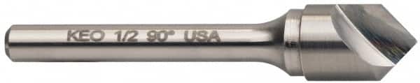 Keo - 3/4" Head Diam, 3/8" Shank Diam, 1 Flute 90° Solid Carbide Countersink - Exact Tool & Supply