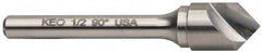 Keo - 3/4" Head Diam, 3/8" Shank Diam, 1 Flute 90° Solid Carbide Countersink - Exact Tool & Supply