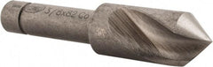 Keo - 3/8" Head Diam, 1/4" Shank Diam, 1 Flute 82° Cobalt Countersink - Bright Finish, 1-3/4" OAL, Single End - Exact Tool & Supply