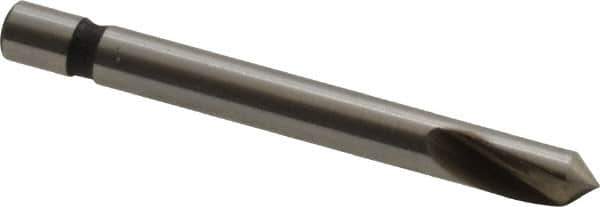 Keo - 1/8" Head Diam, 1/8" Shank Diam, 1 Flute 82° Cobalt Countersink - Bright Finish, 1-1/4" OAL, Single End - Exact Tool & Supply