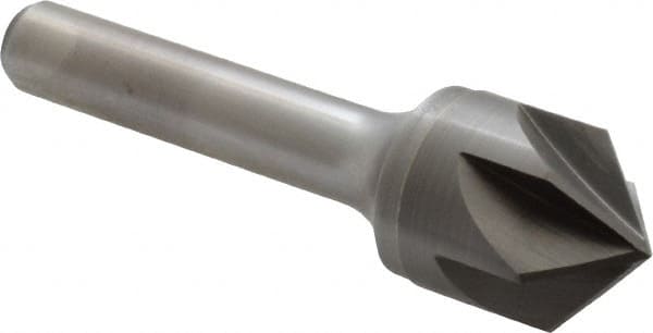 Keo - 3/4" Head Diam, 3/8" Shank Diam, 6 Flute 100° Solid Carbide Countersink - Exact Tool & Supply