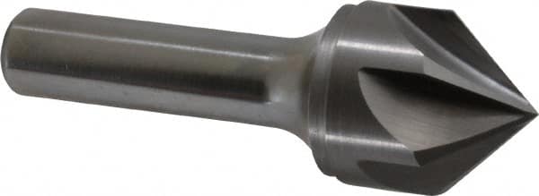 Keo - 1" Head Diam, 1/2" Shank Diam, 6 Flute 90° Solid Carbide Countersink - Exact Tool & Supply