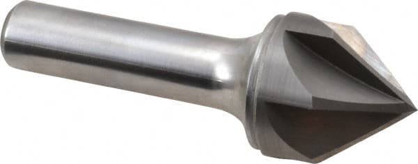 Keo - 1" Head Diam, 1/2" Shank Diam, 6 Flute 82° Solid Carbide Countersink - Exact Tool & Supply