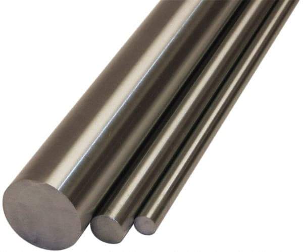 Value Collection - 1/4 Inch Diameter, 303 Stainless Steel Round Rod - 6 Ft. Long, Turned, Ground and Polished - Exact Tool & Supply
