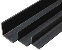 Made in USA - Low Carbon Steel, 3/16 Inch Thick Wall, Angle Iron - 1-3/4 Inch Wide x 1-3/4 Inch High x 80 Inch Long - Exact Tool & Supply