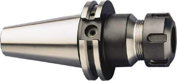 HAIMER - 2.5mm to 26mm Capacity, 6.3" Projection, CAT50 Taper Shank, ER40 Collet Chuck - 0.0001" TIR, Through-Spindle - Exact Tool & Supply