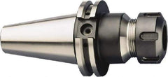 HAIMER - 2.5mm to 26mm Capacity, 6.3" Projection, CAT50 Taper Shank, ER40 Collet Chuck - 0.0001" TIR, Through-Spindle - Exact Tool & Supply