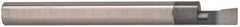 Accupro - 0.49" Min Bore Diam, 4" Max Bore Depth, 1/2 Shank Diam, Boring Bar - Right Hand Cut, Solid Carbide, TiAlN Finish - Exact Tool & Supply