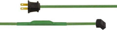 Made in USA - 72" Fan Power Cord with NEMA1-15P (with Thermostat Control) - For All 115VAC Cooling Fans - Exact Tool & Supply