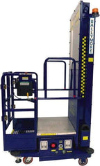 Ballymore - 650 Lb Capacity, 146" Lift Height, Battery Operated Power Stocker Lift - 146" Lift Height, Battery Operated - Exact Tool & Supply