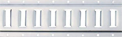 Erickson Manufacturing - Steel Horizontal E-Track - 4" Long, Galvanized Finish, 6,000 Lb Capacity - Exact Tool & Supply