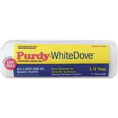 Purdy - 1/4" Nap, 7" Wide Paint Roller Cover - Smooth to Semi-Smooth Texture, Woven Dralon Fabric - Exact Tool & Supply