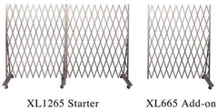 Illinois Engineered Products - 8' High Portable Traffic Control Gate - Galvanized Steel, Silver - Exact Tool & Supply